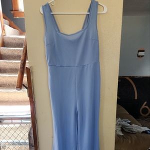 Light blue tank jumpsuit